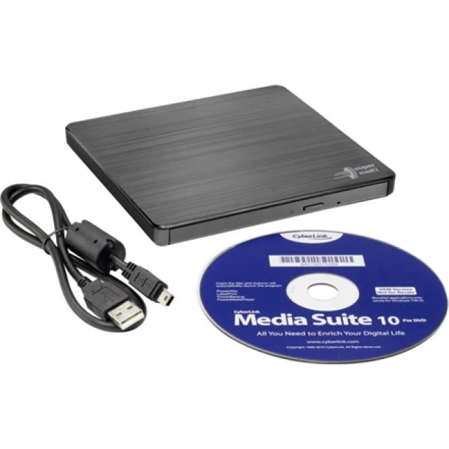 Внешний H.L Data Storage DVD-привод Ultra Slim Portable GP60NB60 USB 2.0 Black (8806087302905)