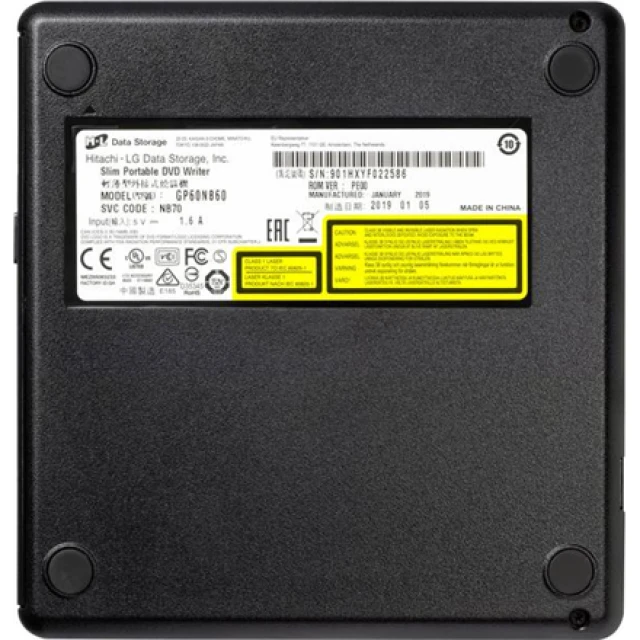Внешний H.L Data Storage DVD-привод Ultra Slim Portable GP60NB60 USB 2.0 Black (8806087302905)