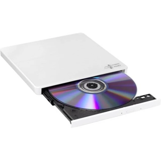 Зовнішній H.L Data Storage DVD-привід Ultra Slim Portable GP60NW60 USB 2.0 White (8806087304329)