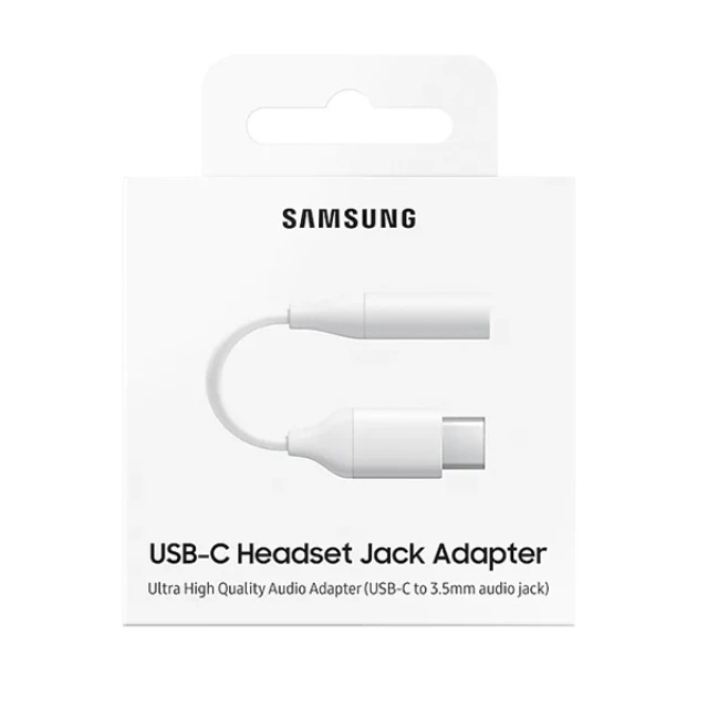 Адаптер Samsung USB-C to Mini Jack 3.5mm White (EE-UC10JUWEGWW)