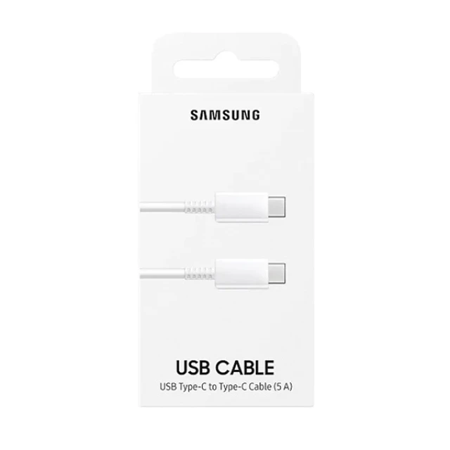 Кабель Samsung USB-C to USB-C 5 А 1m White (EP-DN975BWEGWW)