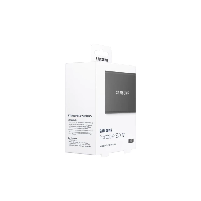 Зовнішній Samsung SSD T7 Portable 1TB Gray (8806090351679)