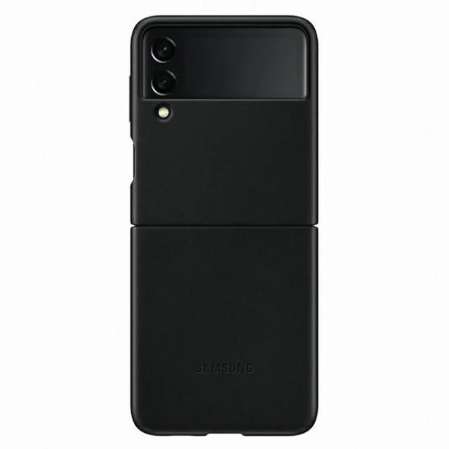 Чохол Samsung Leather Cover для Samsung Galaxy Flip3 (F711) Black (EF-VF711LBEGWW)