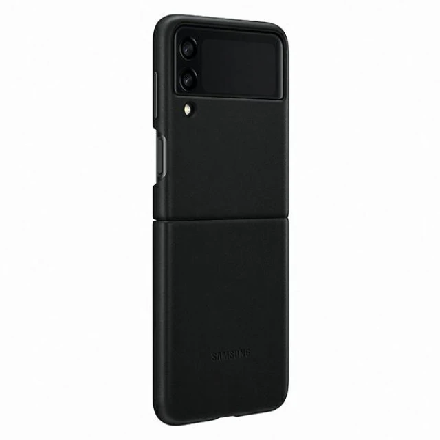 Чохол Samsung Leather Cover для Samsung Galaxy Flip3 (F711) Black (EF-VF711LBEGWW)