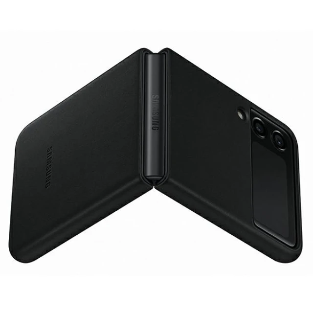 Чохол Samsung Leather Cover для Samsung Galaxy Flip3 (F711) Black (EF-VF711LBEGWW)