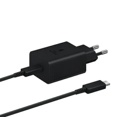 Мережевий зарядний пристрій Samsung Travel 45W USB-C with USB-C to USB-C Cable 1.8m Black (EP-T4510XBEGEU)
