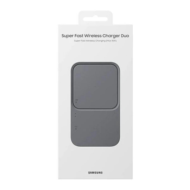 Беспроводное зарядное устройство Samsung Duo 2-in-1 15W Dark Grey (EP-P5400BBEGEU)