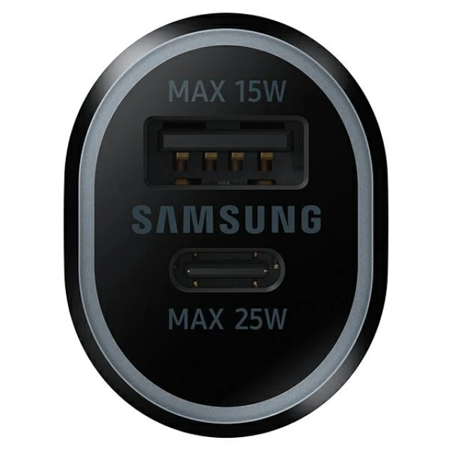 Автомобильное зарядное устройство Samsung USB-A/USB-C 40W Black (EP-L4020NBEGEU)