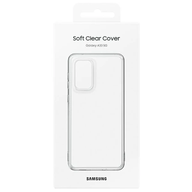 Чехол Samsung Soft Clear Cover для Samsung Galaxy A33 Transparent (EF-QA336TTEGWW)