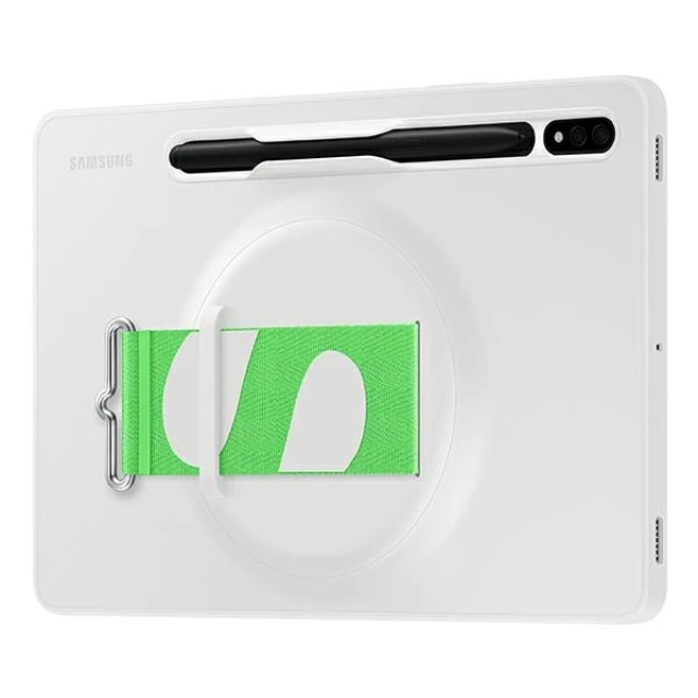 Чохол Samsung Silicone Cover Strap для Samsung Galaxy Tab S8 White (EF-GX700CWEGWW)