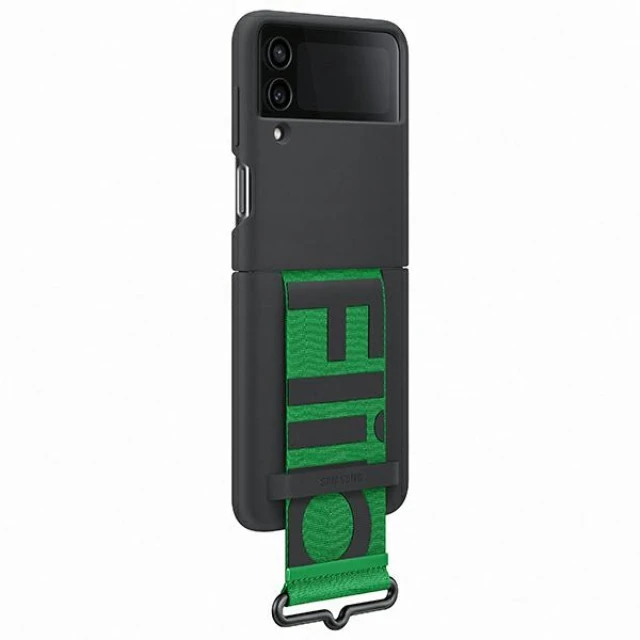 Чохол Samsung Strap Silicone Cover для Samsung Galaxy Flip4 (F721) Black (EF-GF721TBEGWW)