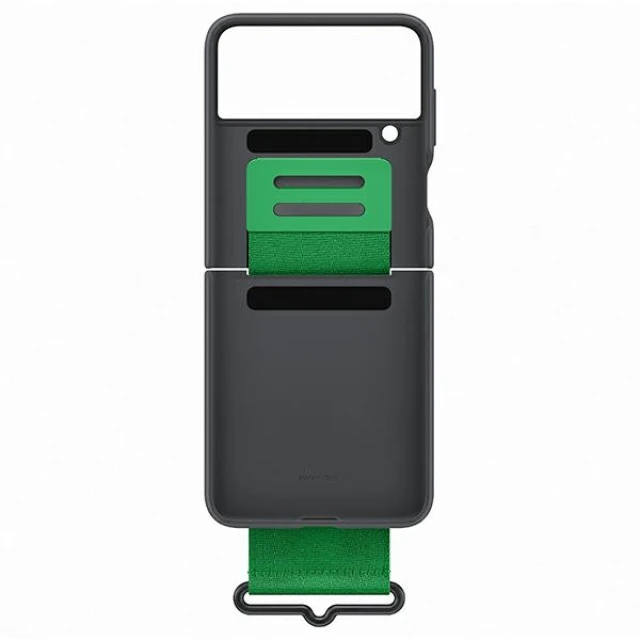Чохол Samsung Strap Silicone Cover для Samsung Galaxy Flip4 (F721) Black (EF-GF721TBEGWW)