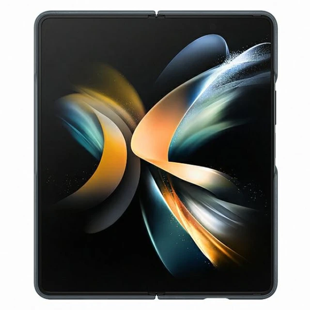 Чохол Samsung Leather Cover для Samsung Galaxy Fold4 (F936) Moss Gray (EF-VF936LJEGWW)