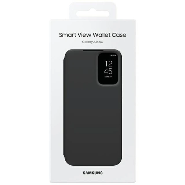 Чохол-книжка Samsung Smart View Wallet Case для Samsung Galaxy A34 5G (A346) Black (EF-ZA346CBEGWW)