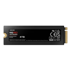 SSD Samsung 990 PRO з радіатором M.2 2280 4000 ГБ NVMe читання 7450 MB/s запис 6900 MB/s (8806094946857)