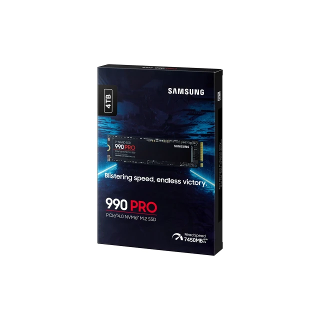 SSD Samsung 990 PRO 4 ТБ M.2 PCIe Gen4x4 NVMe 7450/6900 МБ/с (8806094947205)