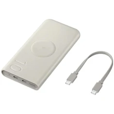 Портативний зарядний пристрій Samsung 25W 10000 mAh with Wireless Charging Beige (EB-U2510XUEGEU)