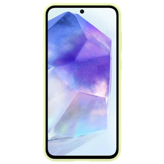 Чохол Samsung Silicone Cover для Samsung Galaxy A55 5G (A556) Lime (EF-PA556TMEGWW)