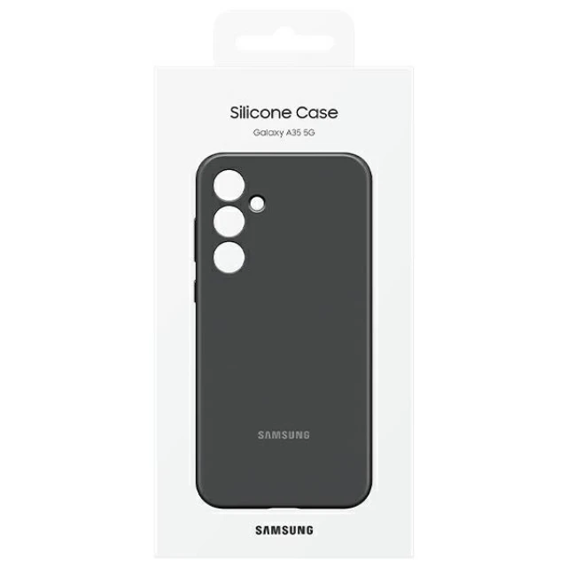 Чохол Samsung Silicone Cover для Samsung Galaxy A35 5G (A356) Black (EF-PA356TBEGWW)