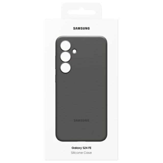 Чохол Samsung Silicone Case для Samsung Galaxy S24 FE (S721) Black (EF-PS721CBEGWW)