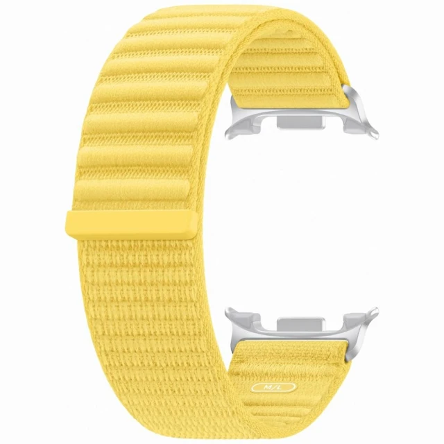 Ремінець Samsung Fabric для Galaxy Watch 9 Yellow M/L (ET-SVL33LYEGEU)
