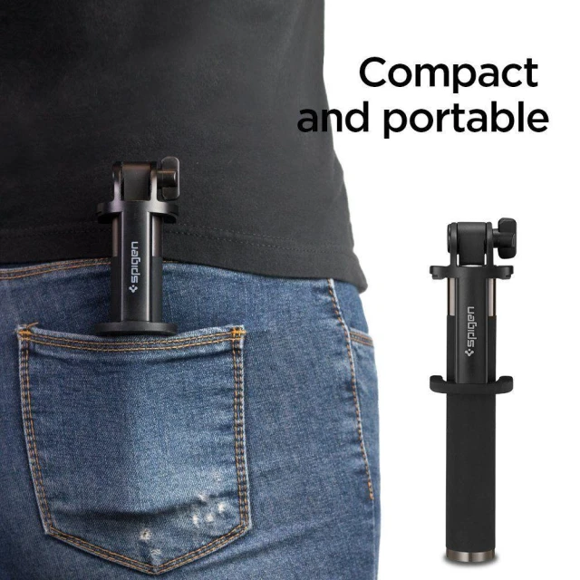 Монопод Spigen S530W Wireless Selfie Stick Black (000SS21746)