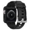 Чехол и ремешок Spigen для Apple Watch 4/5/6/SE 44 mm Rugged Armor Pro 2 in 1 Black (062CS25324)