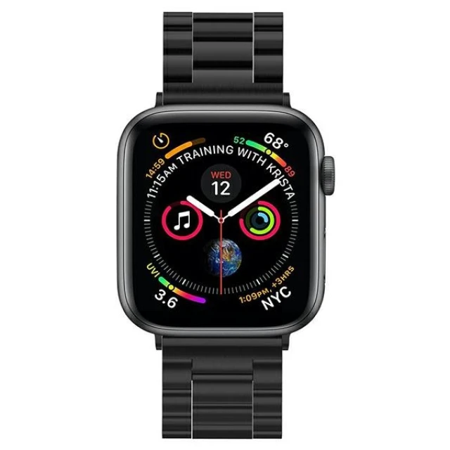 Ремінець Spigen для Apple Watch 2/3/4/5/6/SE 49 | 45 | 44 | 42 mm Modern Fit Gady Black (062MP25403)