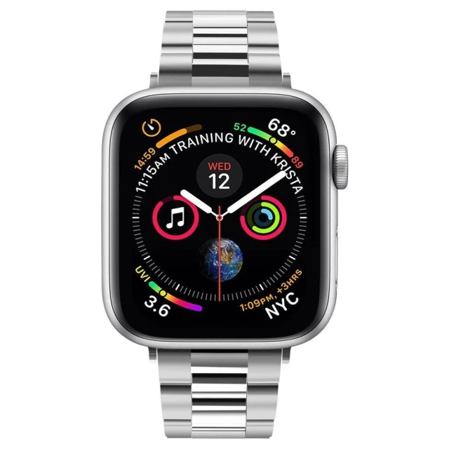 Ремінець Spigen Modern Fit для Apple Watch 42 (10 series) | 41 | 40 | 38 mm Silver (061MP25943)