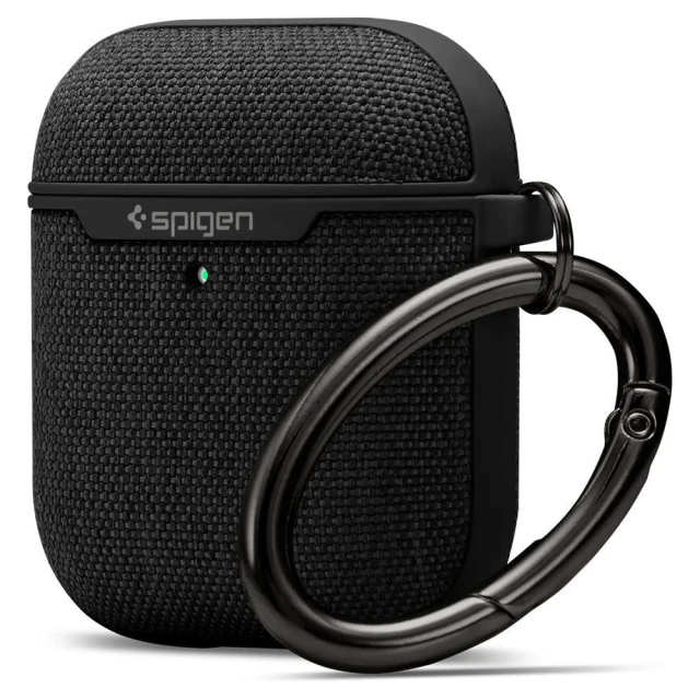 Чохол з карабіном Spigen для AirPods Urban Fit Black (074CS27030)