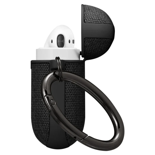 Чохол з карабіном Spigen для AirPods Urban Fit Black (074CS27030)