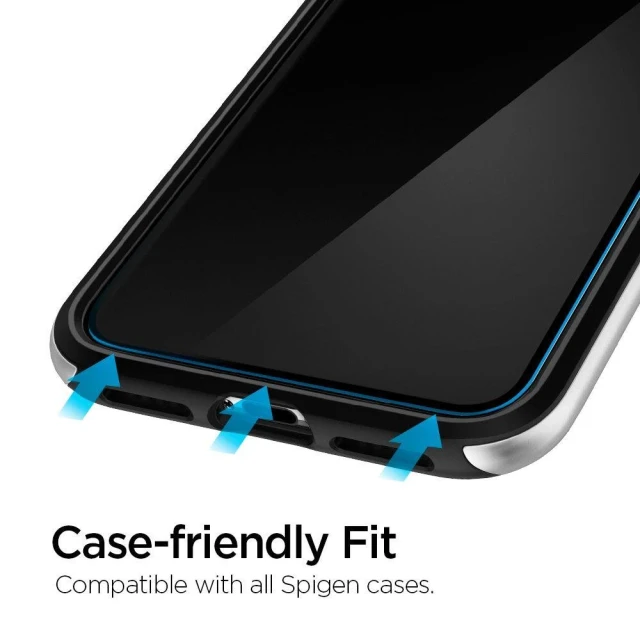 Захисне скло Spigen для iPhone 11 AlignMaster Glas tR (2 pack) Transparent (AGL00101)