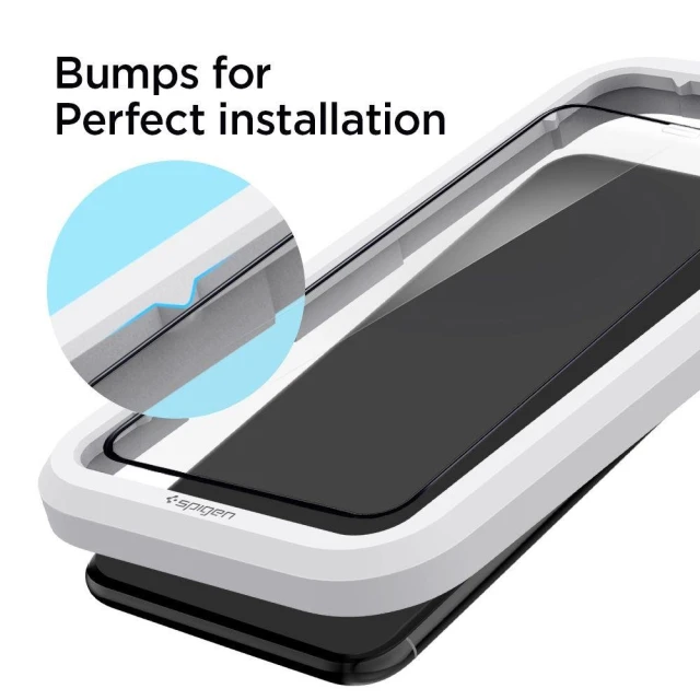 Защитное стекло Spigen для iPhone 11 AlignMaster Full Coverage Black (AGL00106)