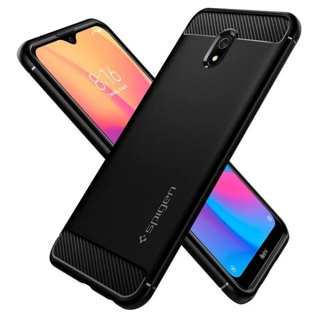 Чохол Spigen Rugged Armor для Xiaomi Redmi 8A Matte Black (ACS00386)