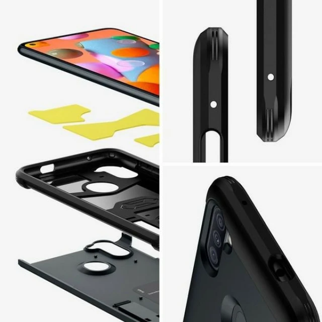 Чохол Spigen Tough Armor для Samsung Galaxy M11 Black (ACS00857)