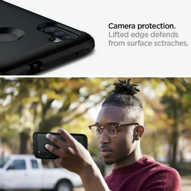 Чохол Spigen Tough Armor для Samsung Galaxy M11 Black (ACS00857)