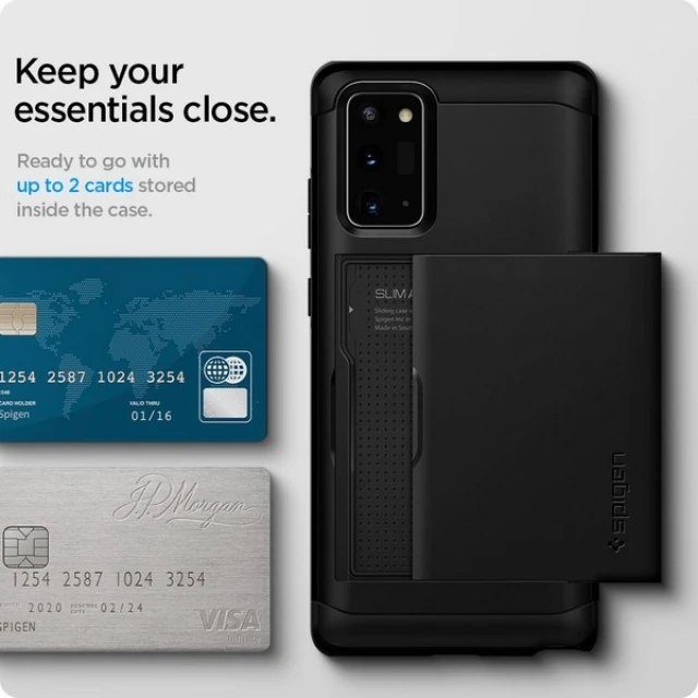 Чохол Spigen Slim Armor CS для Samsung Galaxy Note 20 Black (ACS01424)