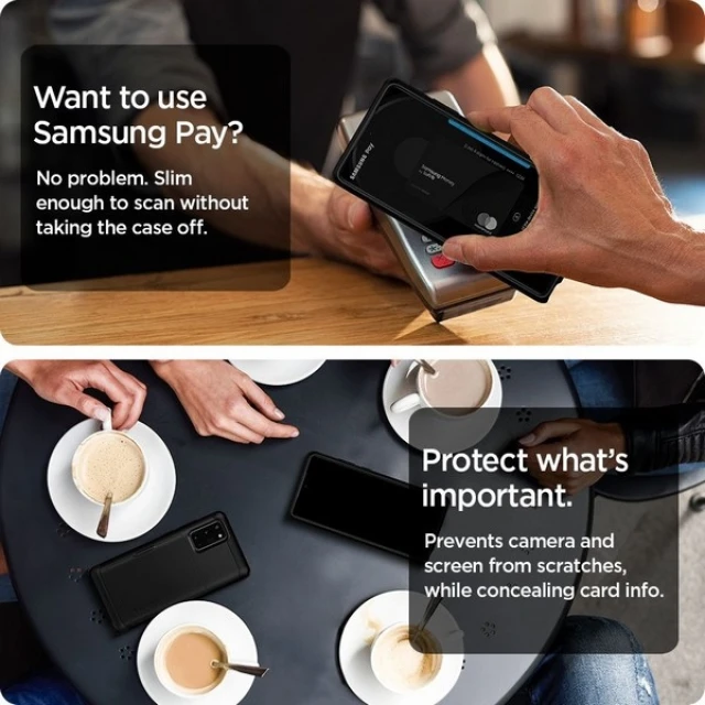 Чохол Spigen Slim Armor CS для Samsung Galaxy Note 20 Black (ACS01424)