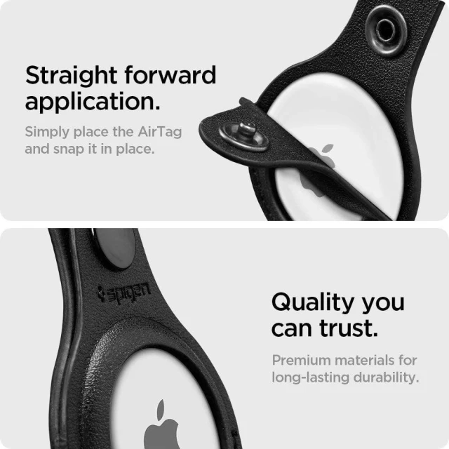 Чохол Spigen для Apple AirTag Valentinus Black (AMP01826)