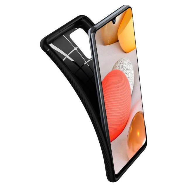 Чохол Spigen для Samsung Galaxy A42 5G Rugged Armor Matte Black (ACS02113)