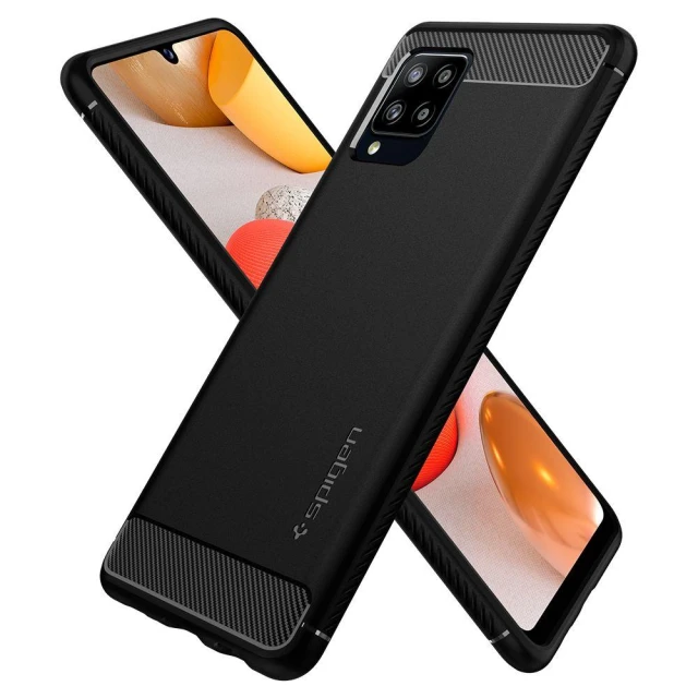 Чохол Spigen для Samsung Galaxy A42 5G Rugged Armor Matte Black (ACS02113)