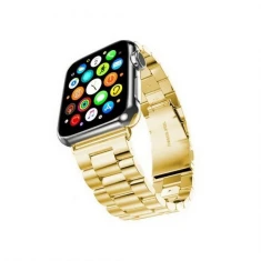 Ремешок Mercury Metal для Apple Watch Series 11/10 42 mm | Series 9/8/7 41 mm | 6/5/SE 40 mm | 3/2/1 38 mm Gold (8809724801335)