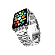 Ремінець Mercury Metal для Apple Watch Series 11/10 46 mm | Series 9/8/7/6/5/4/SE 45 mm | 44 mm Silver (8809724801472)