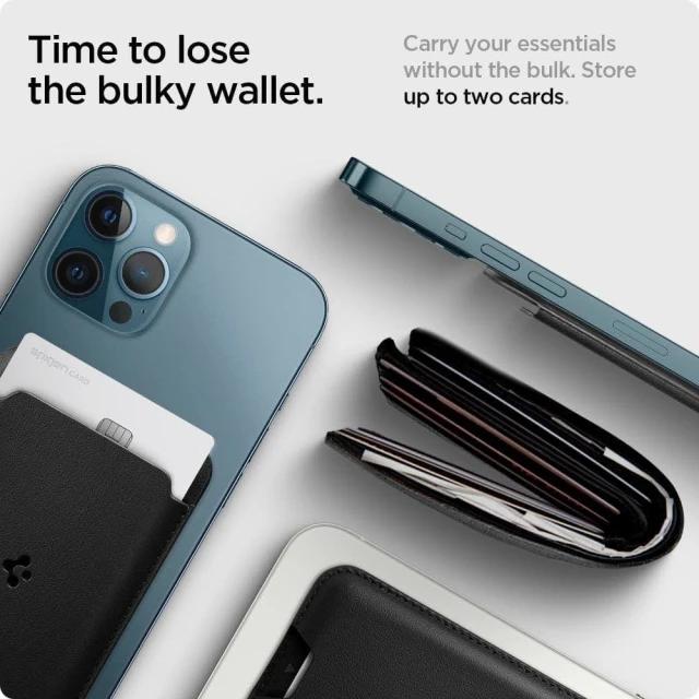 Магнітний гаманець Spigen Valentinus Black with MagSafe (AMP02284)
