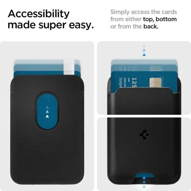 Магнітний гаманець Spigen Valentinus Black with MagSafe (AMP02284)