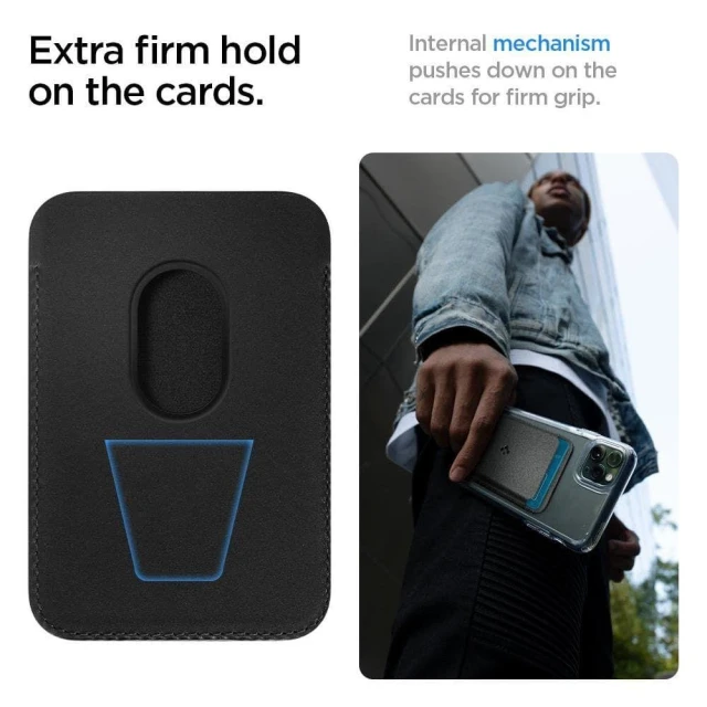 Магнітний гаманець Spigen Valentinus Black with MagSafe (AMP02284)