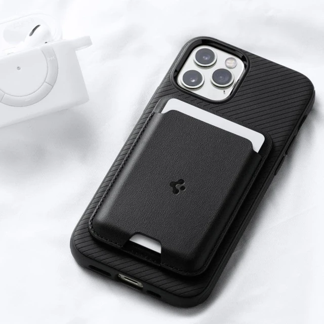 Магнітний гаманець Spigen Valentinus Black with MagSafe (AMP02284)