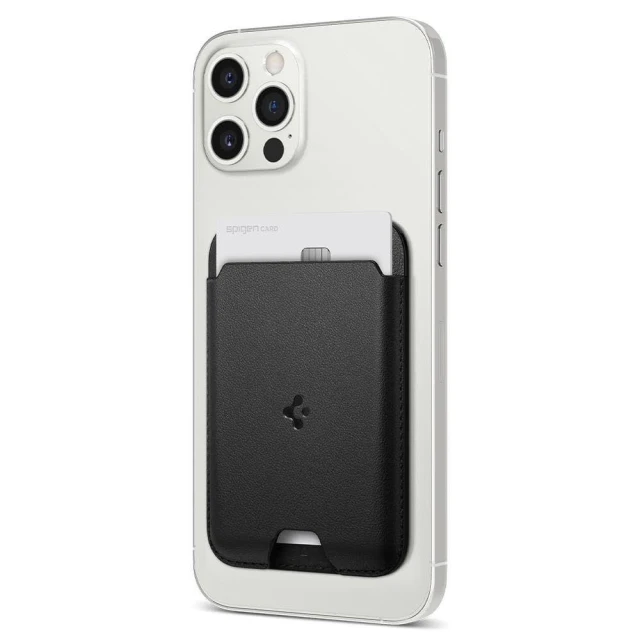 Магнітний гаманець Spigen Valentinus Black with MagSafe (AMP02284)
