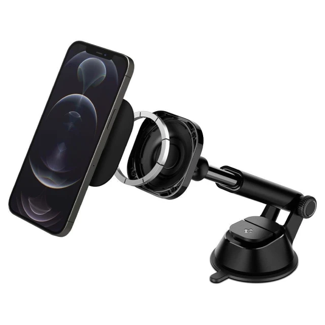 Автотримач Spigen OneTap ITS35 Magnetic Car Mount Black with MagSafe (ACP02618)