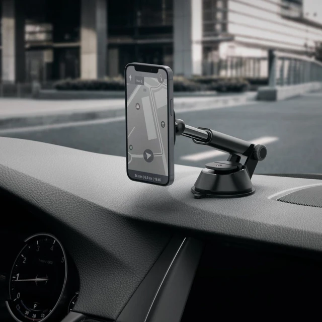 Автотримач Spigen OneTap ITS35 Magnetic Car Mount Black with MagSafe (ACP02618)